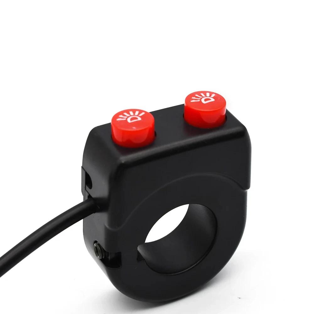 Motorcycle Control Headlight Horn 2-function Switch 22 Handlebar Tube Diameter 2-in-1 Combination Switch Motorcycle Accessories