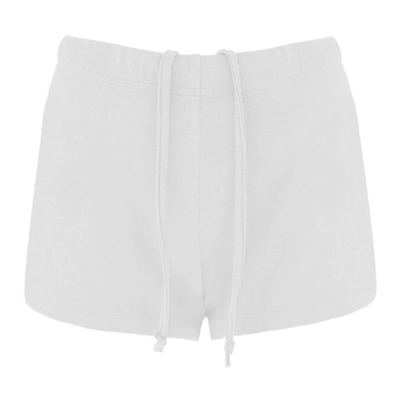 

Wellboutique Drawstring Small Version a Shorts Super Makes Your Legs Look Long without Going out! Athleisure Fashion Hot Pants White slightly transparent((In Stock 48 hours)) XL
