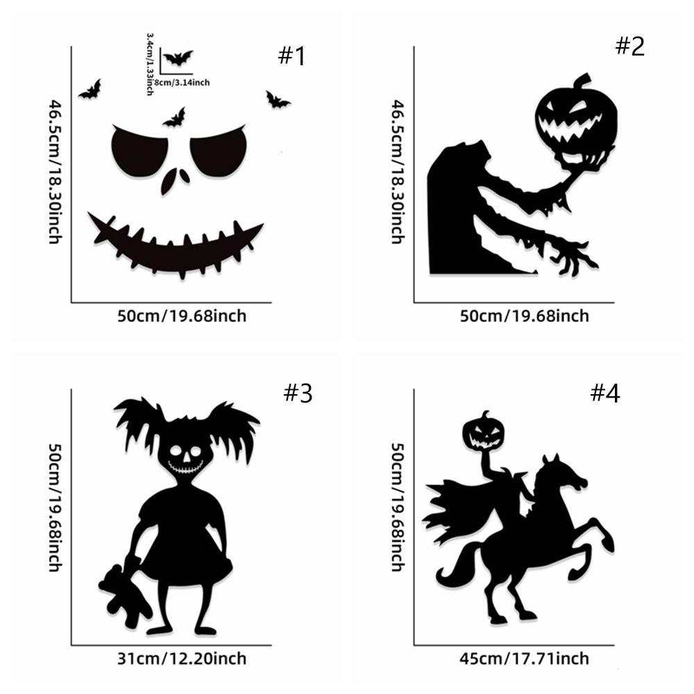 Demons Halloween Skull Felt Stickers Skull Pumpkin Halloween Wallpaper Decal  Home Decoration