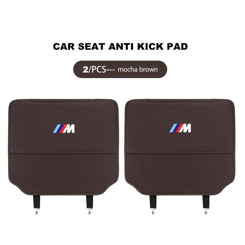 1/2 st bilsätesskydd skyddsskydd anti-sparkdyna förvaringsficka tillbehör för BMW E70 E91 E30 G30 M3 M5 X6 X4 X7 E93 X1 X3 X5