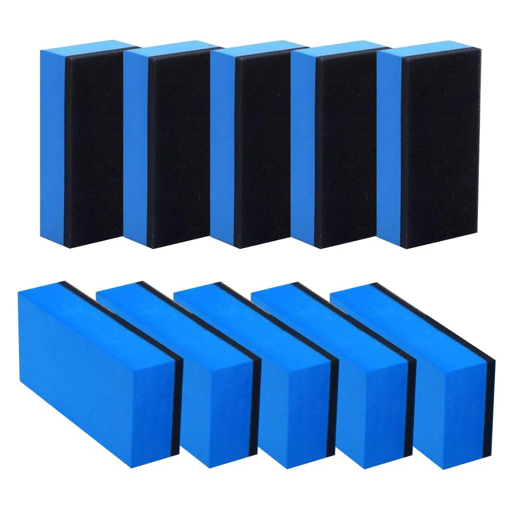 

XSAJU Car Wash Sponge, Set of 10, , Sponge, Absorbent, Quick mini синий