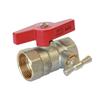Ball Valve - SOMATHERM - 3/4" Female - With Drain - Butterfly Handle - Brass