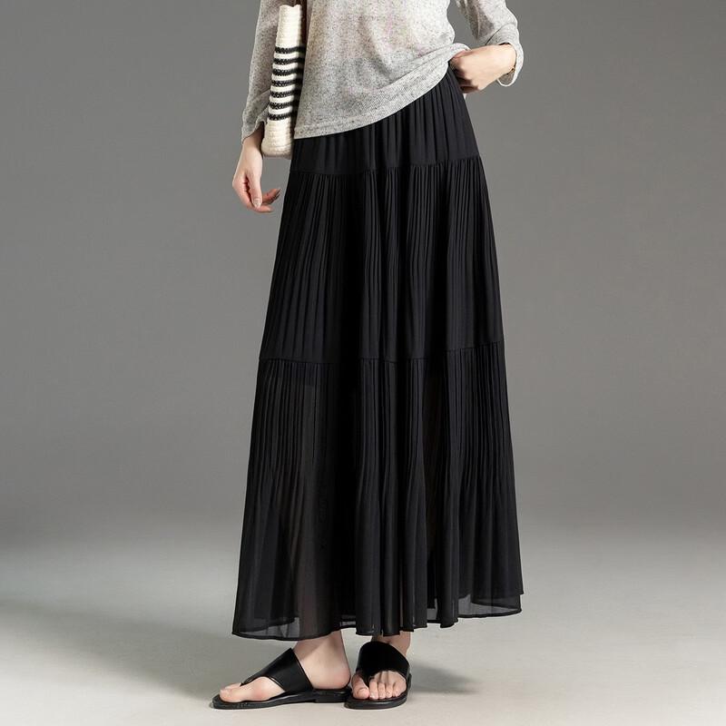 Demana Eleganter Falten-A-Linien-Midirock