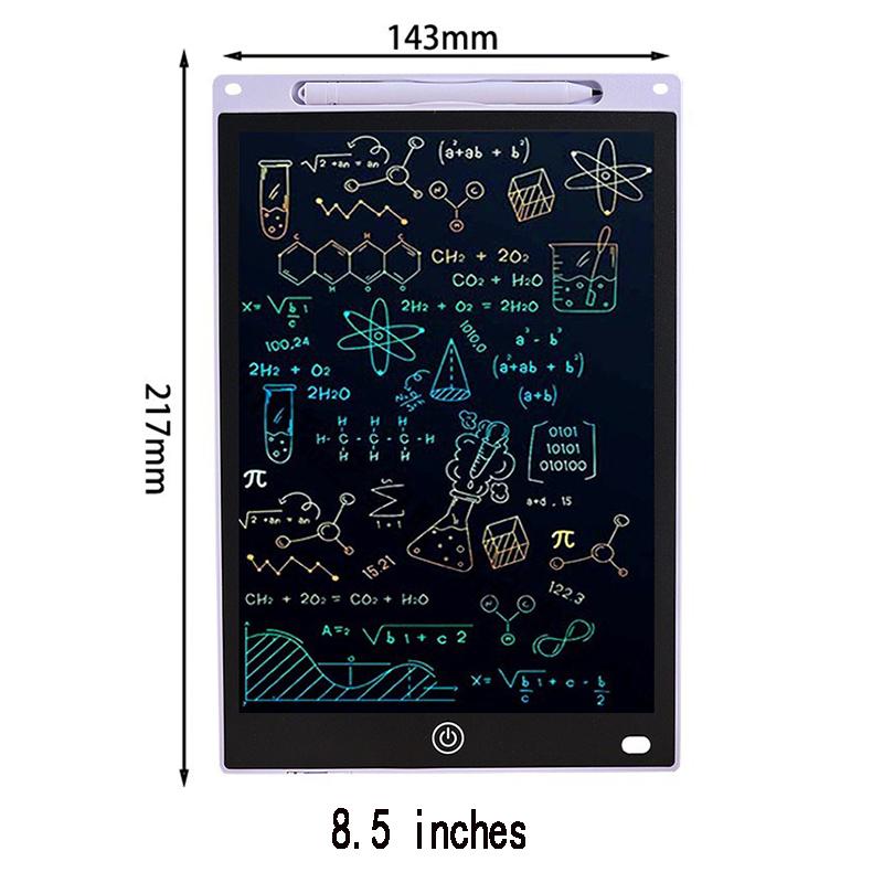 Lcd 6.5/8.5/10/12Inch Writing Tablet For KidsReusable Magic Drawing Board With StylusEco-Friendly Erasable Doodle Pad Toy Gift