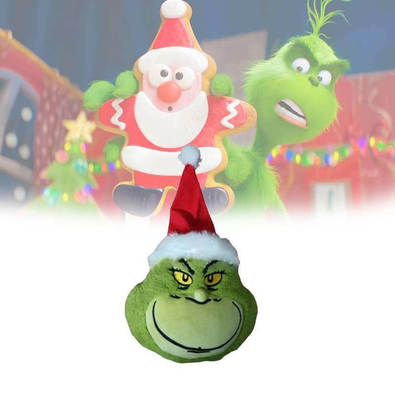 Charming Grinch Keychain Plush Toy Featuring Delightfully Soft Fabric For Gifts