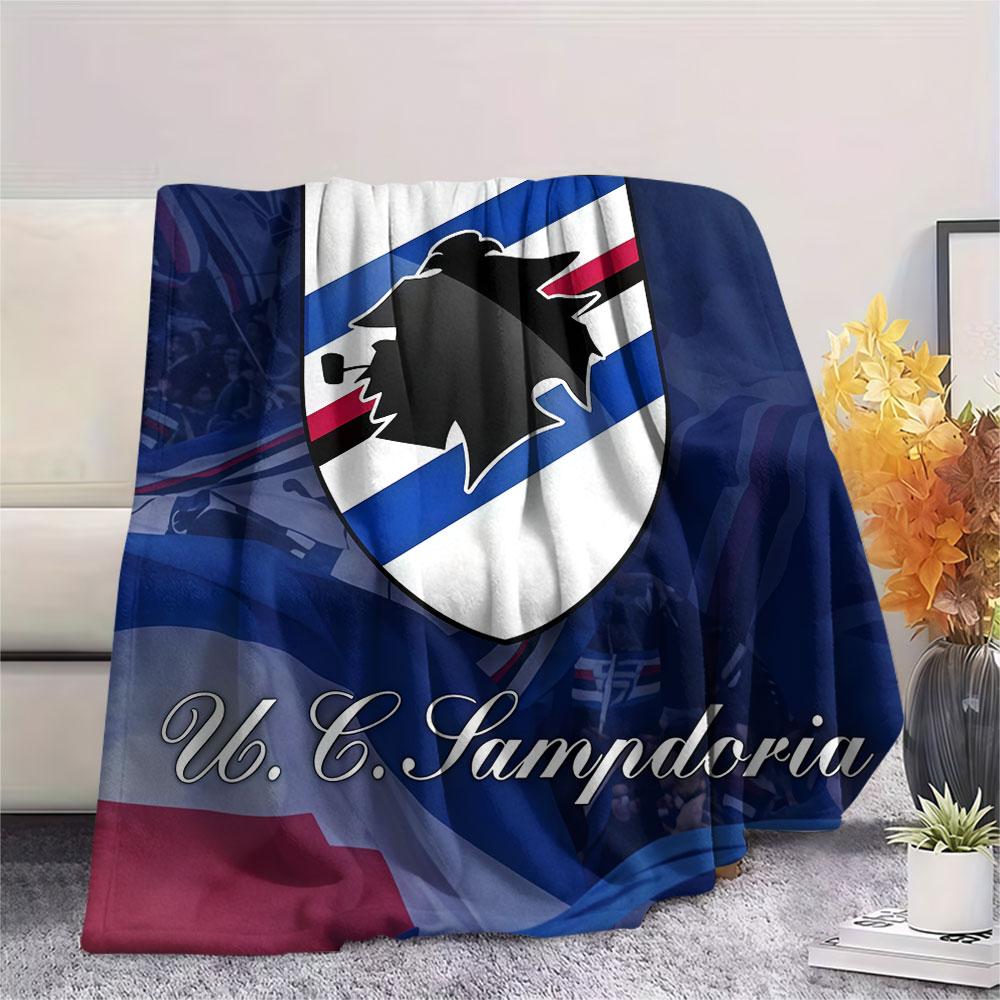 UC. Sampdoria Flanelldecke, Hohe Qualität, Bequem für alle Jahreszeiten, Heimdekoration, Wärme und Komfort