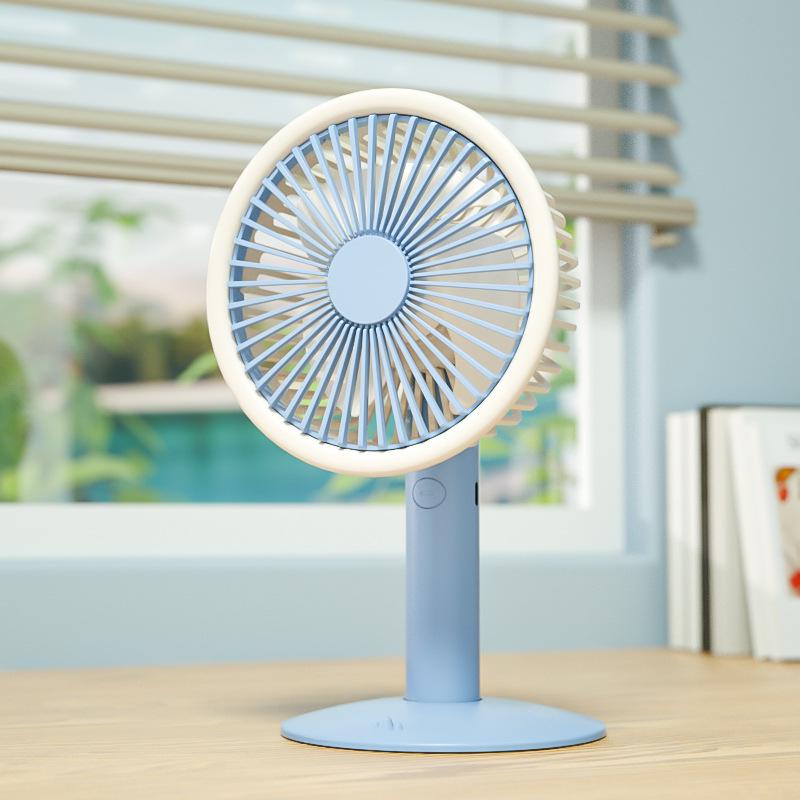 Mini Cartoon Desktop Air Cooler: USB-Powered Refrigeration & Humidifying Spray Fan