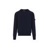 Ss24 Logo Appliqué Pullover Long Sleeve Sweatshirt Men Sweatshirt Navy-Blue 8015540B2-A0020