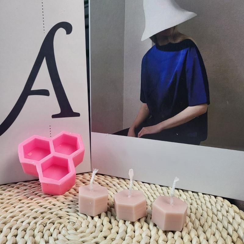 Honeycomb Candle Molds Honeycomb Resin Molds for DIY Candle Soap Chocolate Cake Fondant Decorations Room Decorations