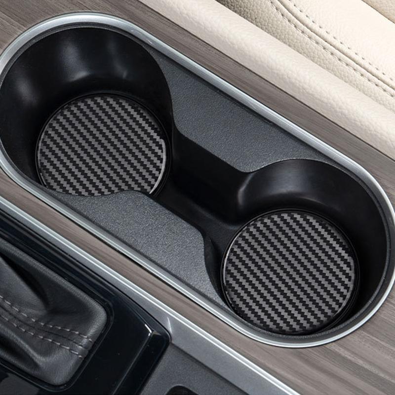 Car Cup Holder Insert Coasters 2 Pcs Anti Slip Design for Vehicle Interior Enhancements