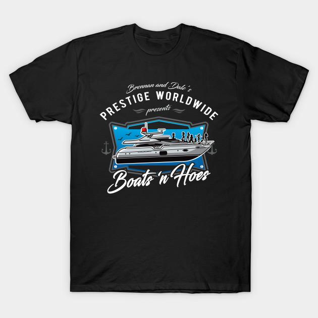 Men Black Print T-shirt Prestige Worldwide Boats  N Hoes No-Cut Transfer Paper Print Cotton Tshirt S чёрный