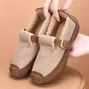 Women's Non-Slip Moccasin Shoes Snow Boots Warm Winter Warm Short Boots for Women Outdoor Fur Lined Faux Suede Fuzzy Fleece Lining Walking Shoes