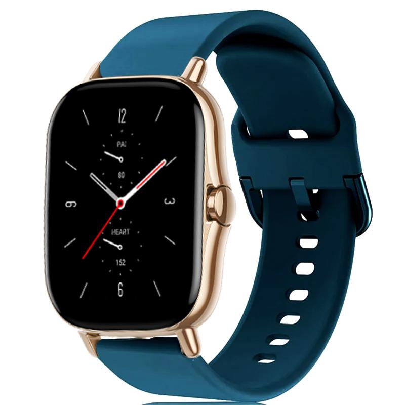 Sport strap For Amazfit GTS-GTR-4-3-2-2e-Mini-Pro-stratos 2 3 Watchband Silicone Bracelet Correa Amazfit bip-U-S-3-pro 20mm 22mm
