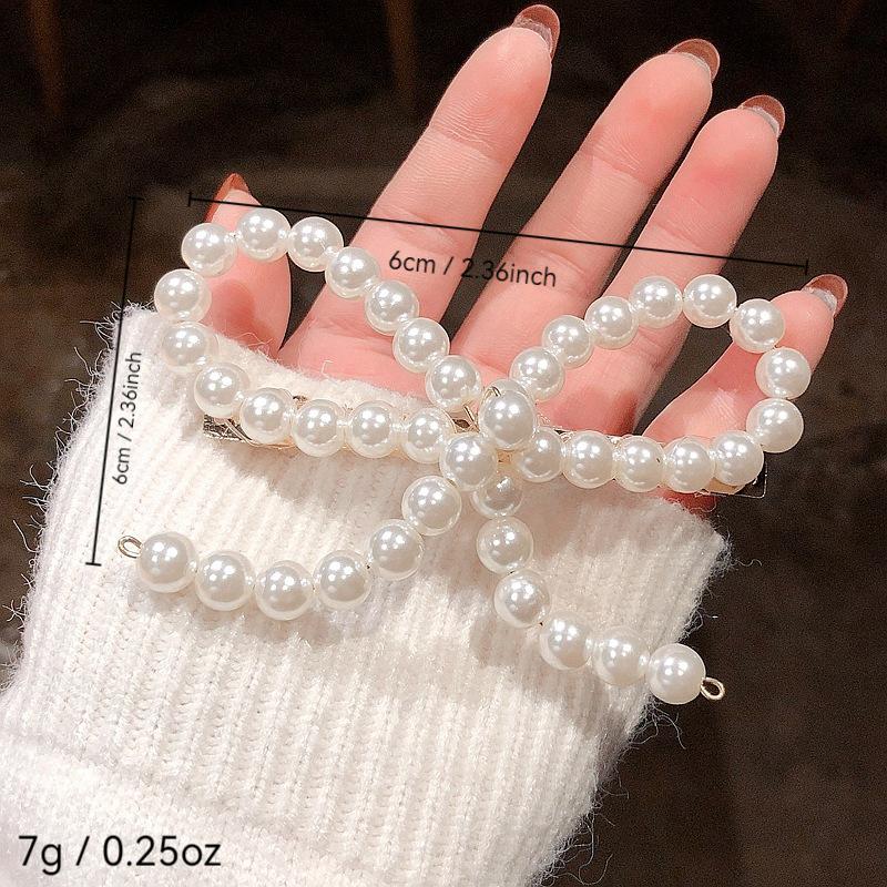 1 Pcs Fashion Simple Pearl Barrettes Hair Clips For Women Girls Party Hair Accessories