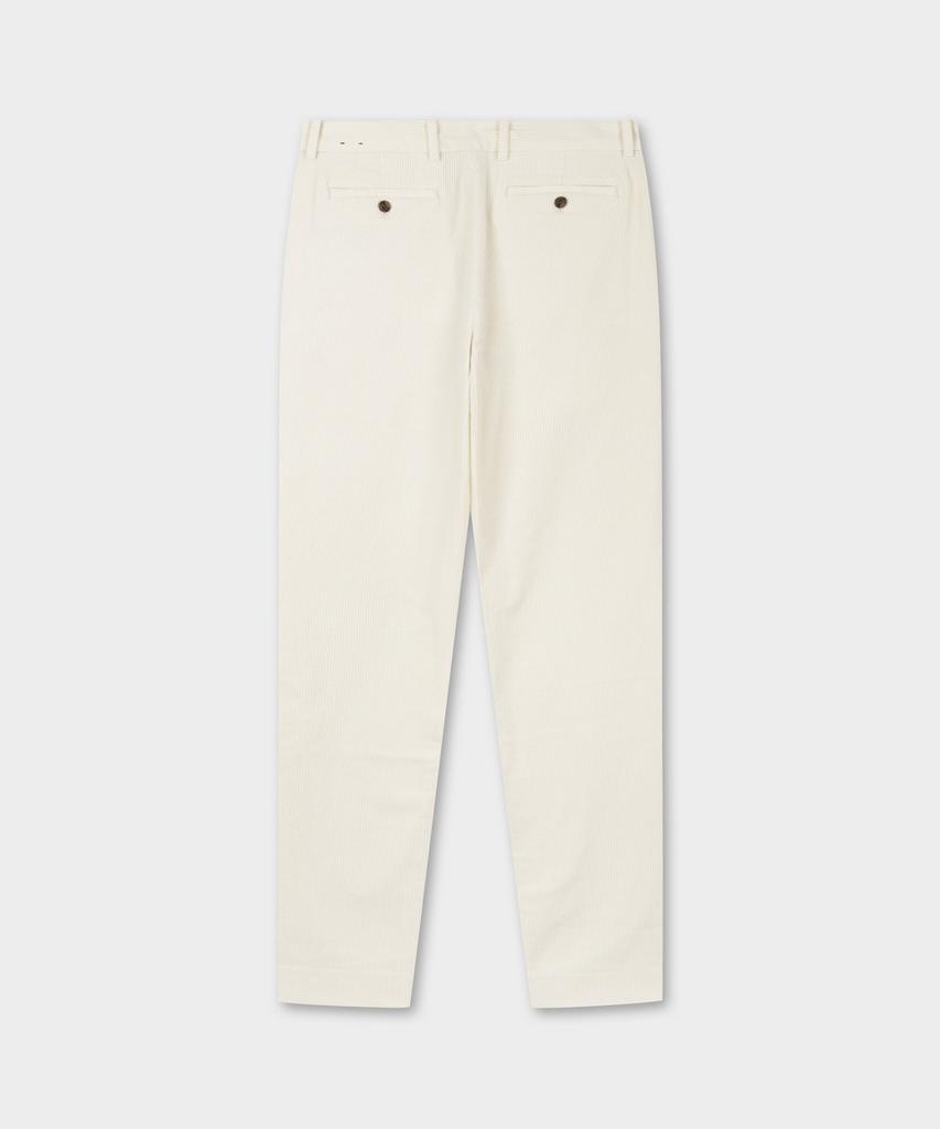 BROOKS BROTHERS Slim Fit 8W Stretch Corduroy Pants (Ivory) (Bbpcmnf403)
