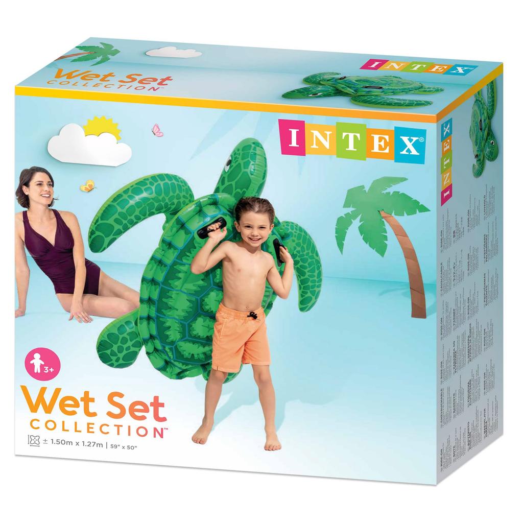 INTEX Kleine Meeresschildkröte Aufblas-Schwimmtier, 150 x 127 cm, 57524 [Offizielles japanisches Produkt]