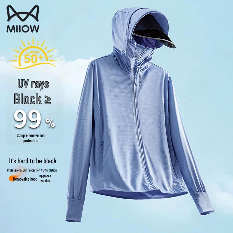 

MiiOW Men s Detachable Hood UV Protection Sun Jacket 3XL
