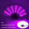 13 inch LED Fans DJ LARP Dans Bruiloft Podiumoptreden Bar Rekwisieten Vouwventilator Voor Vrouwen Kung Fu Ventilator Chinese Knipperende Ventilator