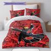Naruto Battle Action Bedding Set Anime Duvet Cover Polyester Soft Comforter Set -QJY