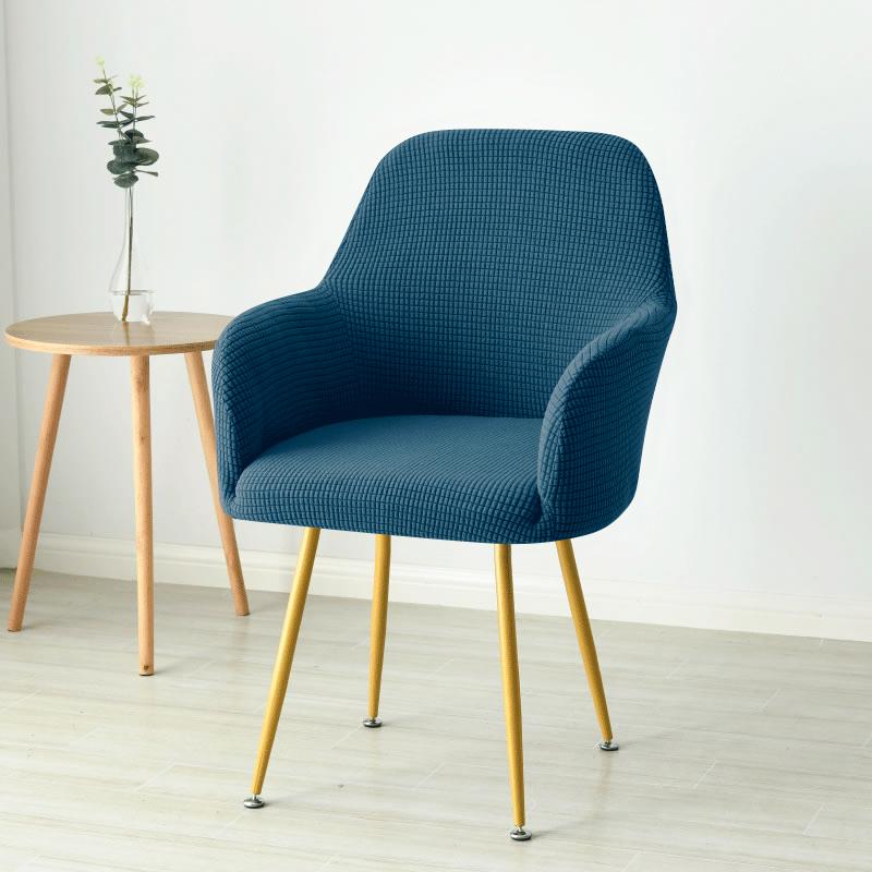 1Pc Polar Fleece High Arm Chair Cover Solid Color Office Chair Slipcover Elastic Seat Protector Covers For Living Room Kitchen