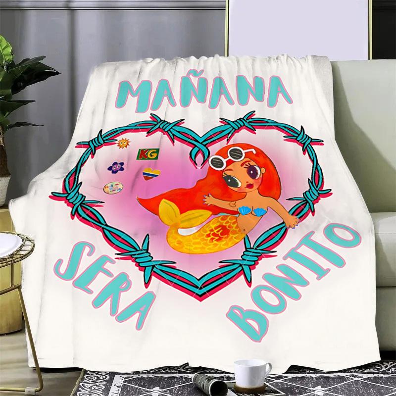 Karol G Manana Sera Bonito Printed Blanket Picnic Blankets Warm Blanket Soft and Comfortable Blanket Home Travel Birthday Gift