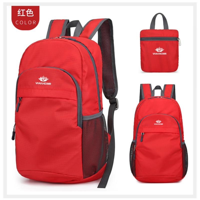 

Outdoor Backpack Folding Skin Bag Ultra Light Oxford Budding Mountain Riding Backpack Multifunctional Casual Backpack below 20L красный
