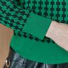 Maxza Square Pattern Knit Zip Up Jumper Zc10qj006on