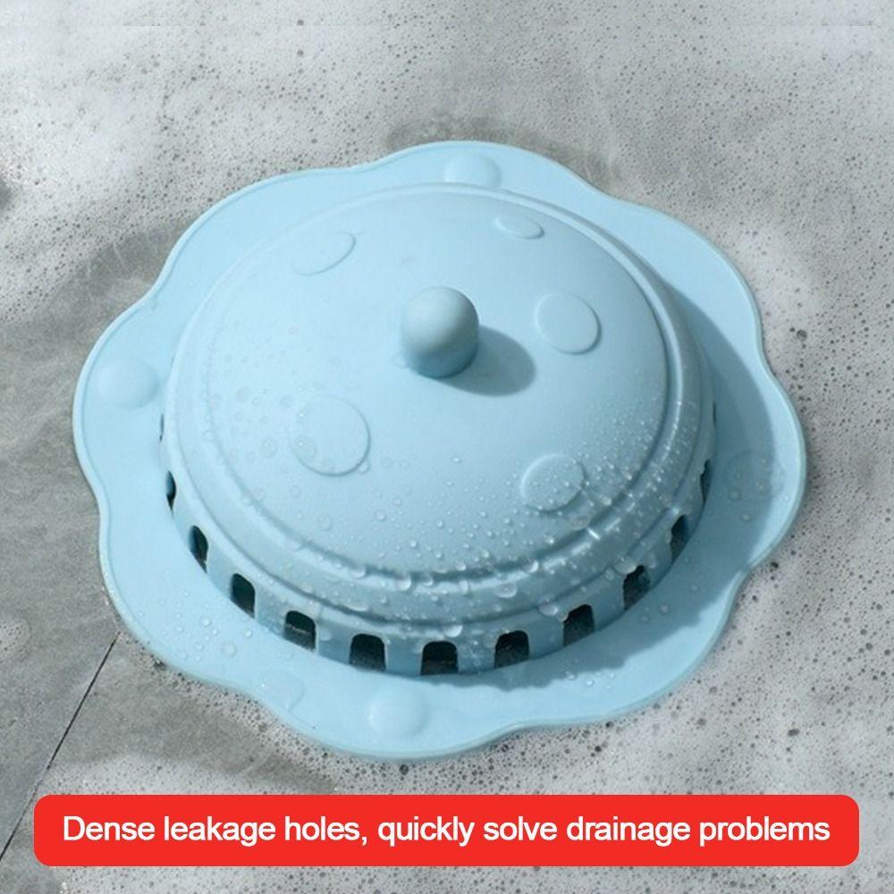 Silicone Floor Drain Mesh Cover Round Shape Sink Strainer Filter  Kitchen Bathroom Accessories