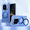 360 Degree Rotatable Metal Ring Magnetic Case For Huawei Mate X7 Stand Cover Full Hinge Protection With Glass Screen Protector