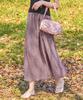 KOLEAT Cooling Check Lightweight Air Pleated Flare Long Skirt [Pink] 349Ck