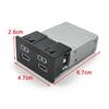 Car Fast Charger Dual TYPE-C PD Port Charging Interface Adapter for Toyota Camry For Corolla RAV4 Land Cruiser 18-22