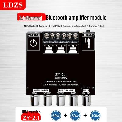2.1 Channel Bluetooth Digital Amplifier Board with High-Low Tone Control & Subwoofer Capability