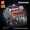 Mould King 10130 Der F488 Supercar V8 Motor Baustein Technisches Auto Ziegelstein Set Montage Auto Motor Spielzeug Kinder Weihnachtsgeschenk