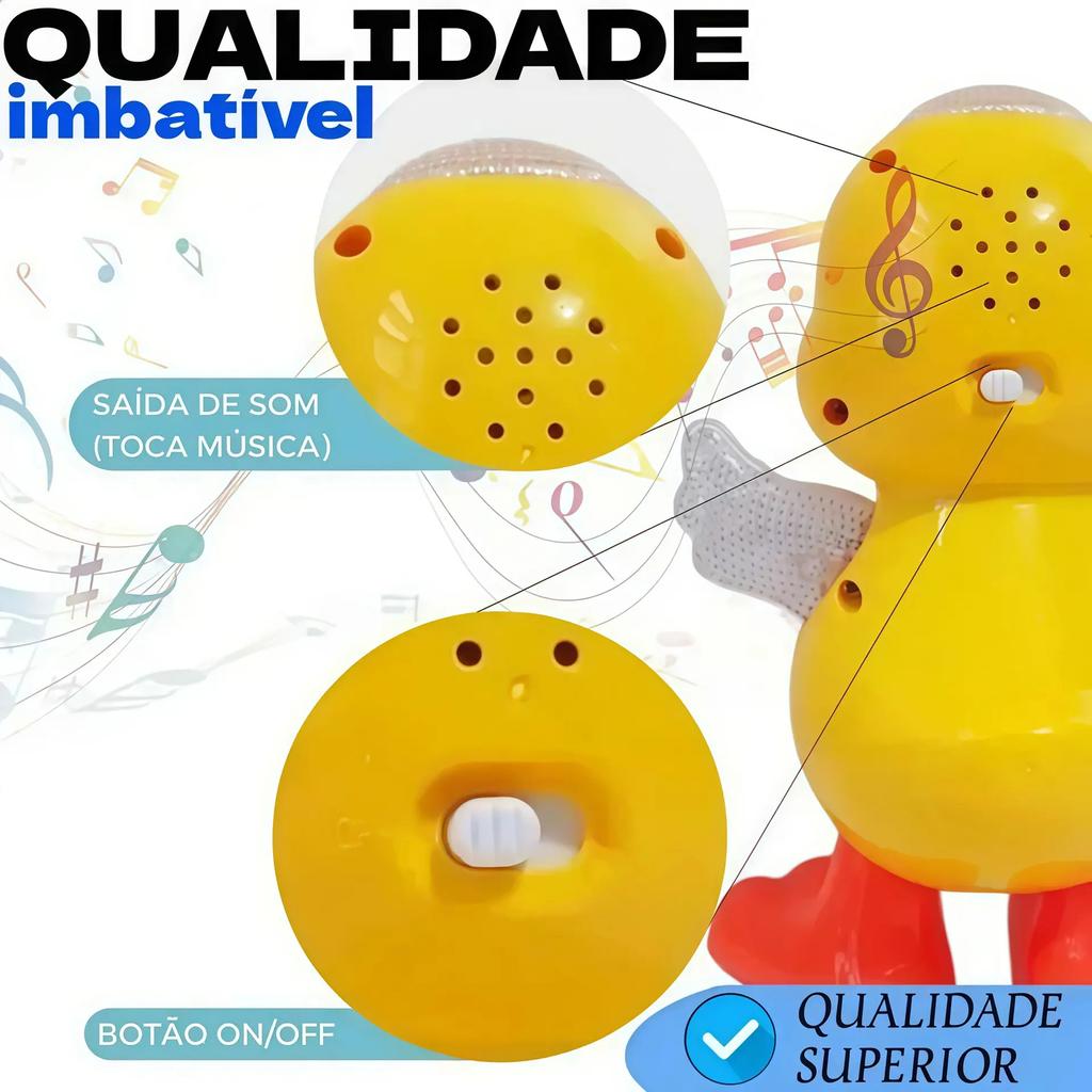 Dancing Space Duck - Electric Musical Toy Dancing Duck With Sound And Light
