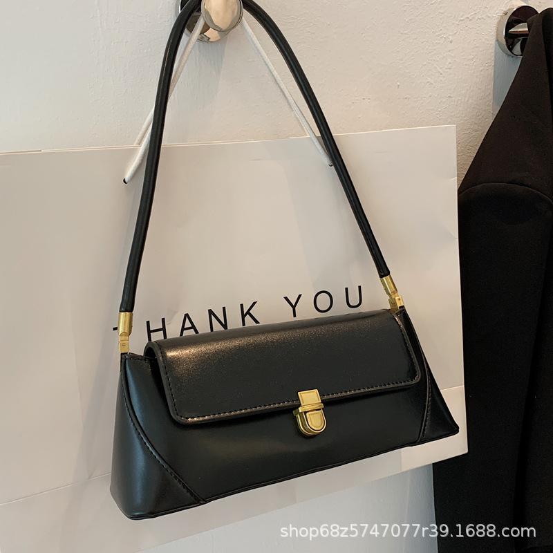 Retro Trend Underarm Bag Women's Korean Baguette Bag Fashion Casual Small Square Bag 2025 New Simple and Versatile Shoulder
