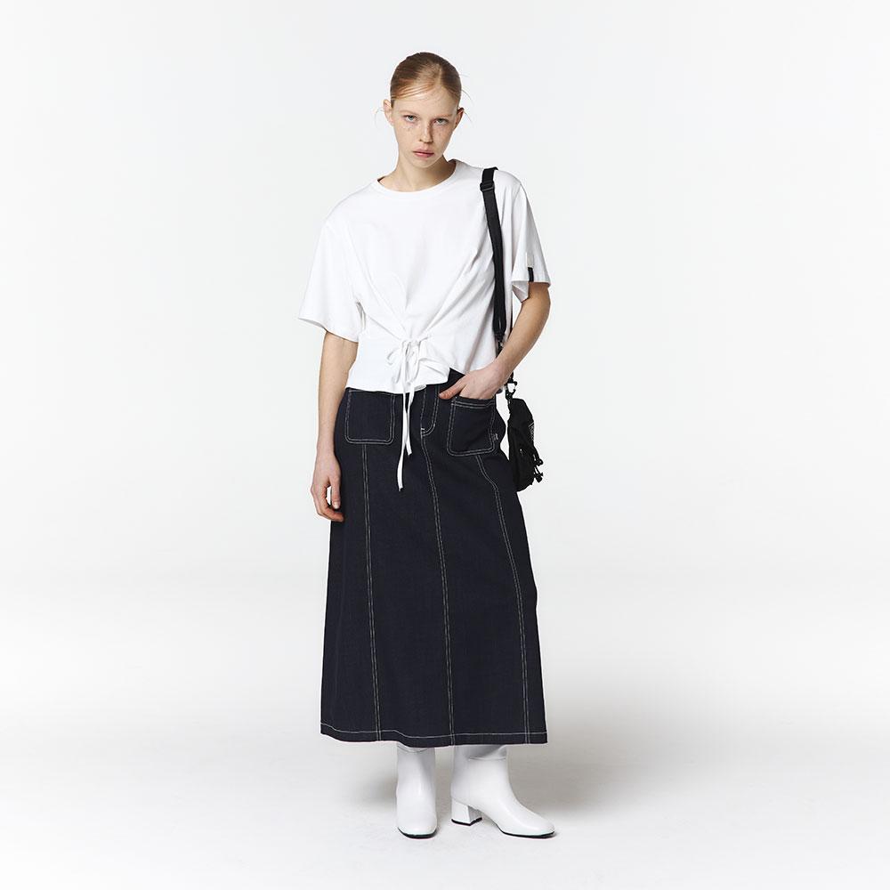 OFFROAD Women'S Denim Skirt (Blue)_5L42632