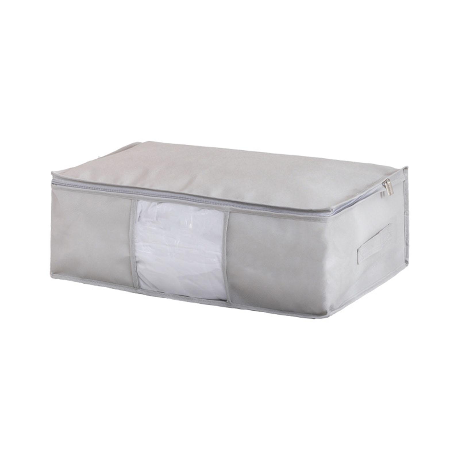 

Quilt Storage Bag Large Capacity Reusable Durable Nonwoven Clothes Storage Bags for Student Traveling Dormitory Large 35.83x15.75in