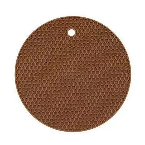 Silicone Beverage Coaster, Honeycomb Placemat for Coffee Cup, Mug, Glass Drink Mat, 1 Piece Set