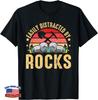 Easily Distracted By Rocks Rock Collector Geology Geologist Gift Unisex T-Shirt