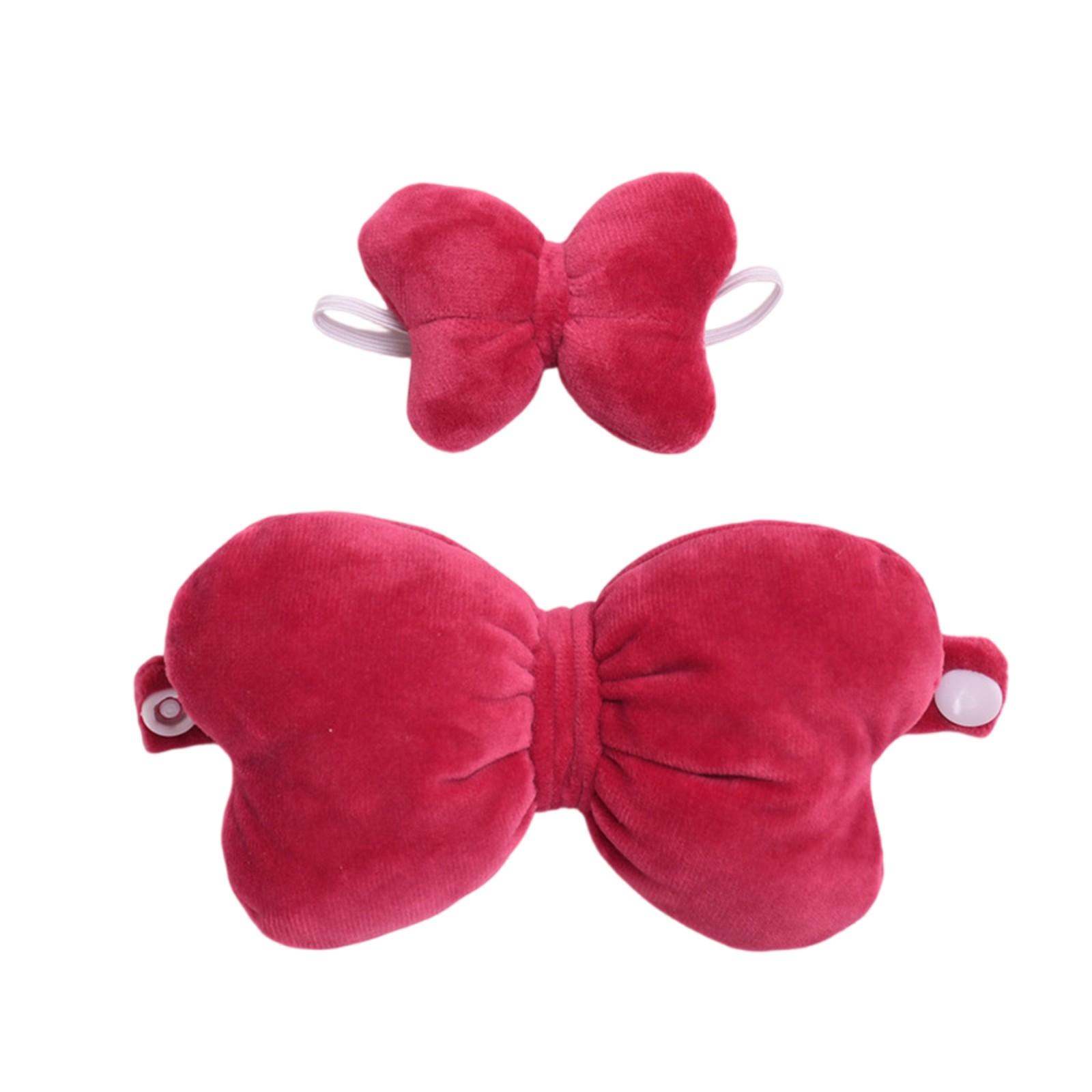 

A Pair Of Cute Baby Clothes With Big Bow Accessories One Size червоний
