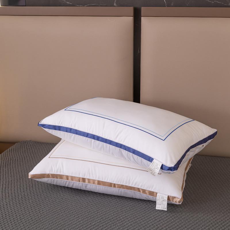 Brushed Double-sided Three-dimensional Feather Velvet Pillow Core Hotel Homestay Pillow Household Single Person