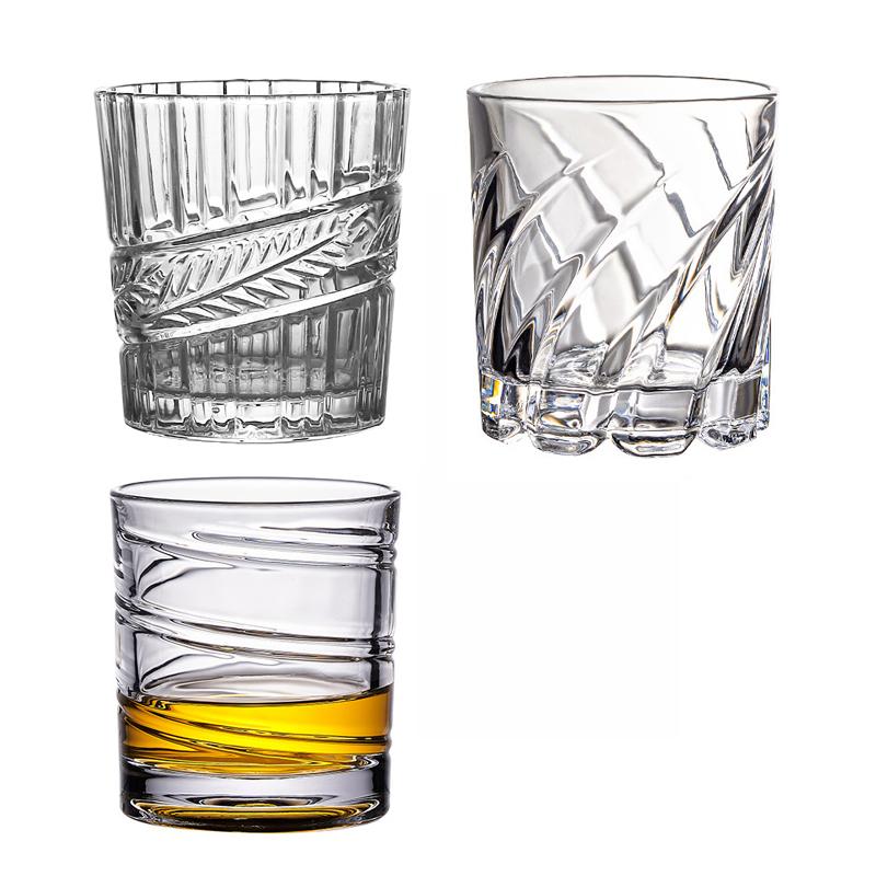 260ml/285ml/268ml Creative Whiskey Glass Wine Goblet Transparent Cocktail Glass Water Bottle Premium Wine Glass Bar Accessories