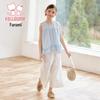 FULUOMI Girls' Sweet Sleeveless Top & Pants Summer Set