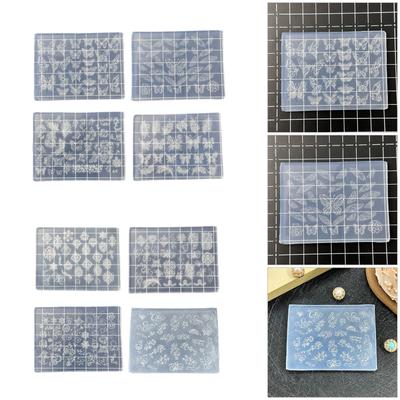 Multipurpose Art Moulds Butterfly Theme Nails Template Molds Silicone Texture for Beauticians and Nails Art Learners