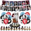 Michael Jackson Birthday Party Decorations Set Banner Cake Topper Balloons Music Party Supplies