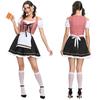 Elegant Bavarian Dirndl Dress For Women Featuring Off-shoulder Puff Sleeves Perfect For Oktoberfest Celebrations