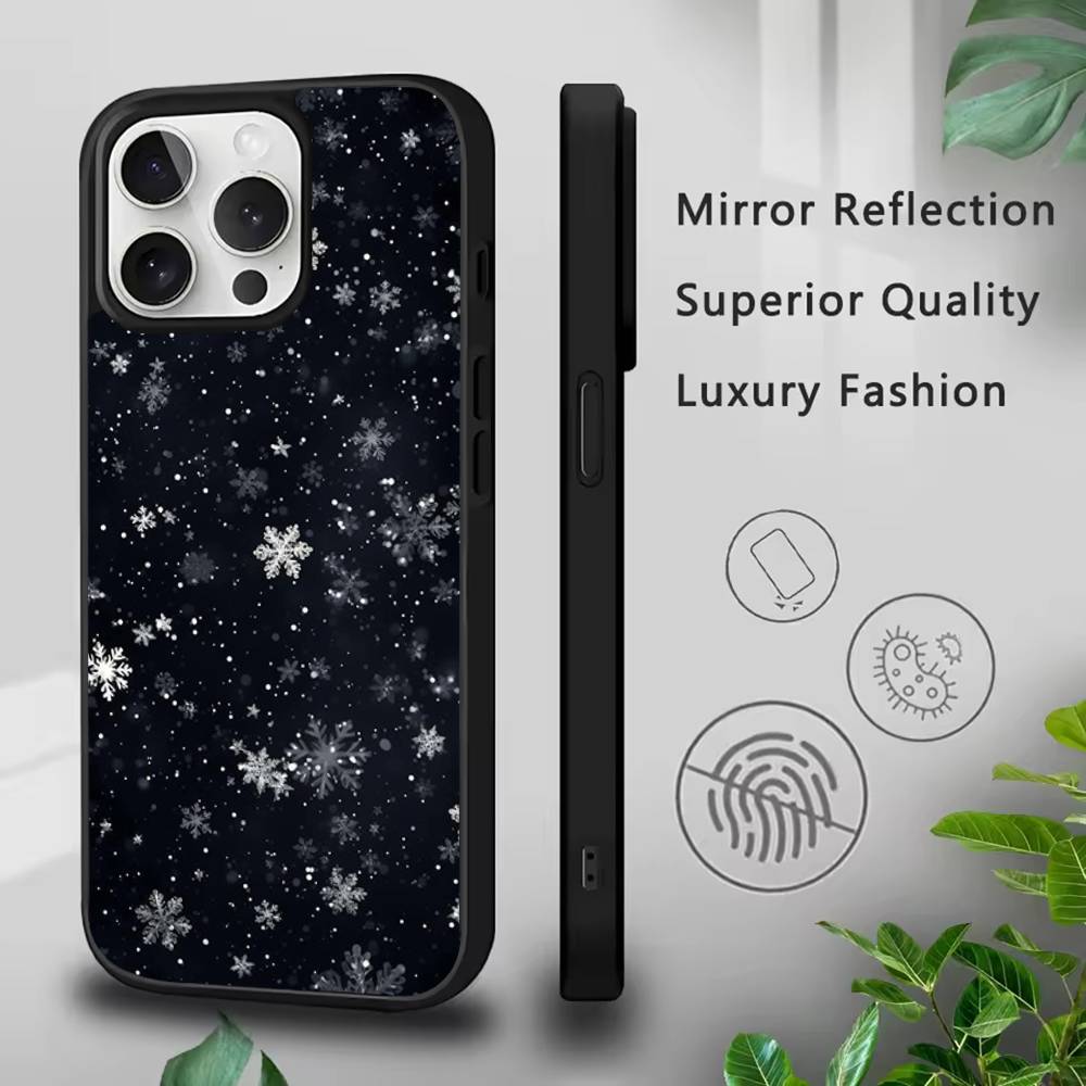 

Christmas Art Snowflakes Phone Case For IPhone 17,16,15,Pro,Max,Air,14,Plus,13,12,11 Magesafe Wireless Charge Cover iPhone11PROMAX