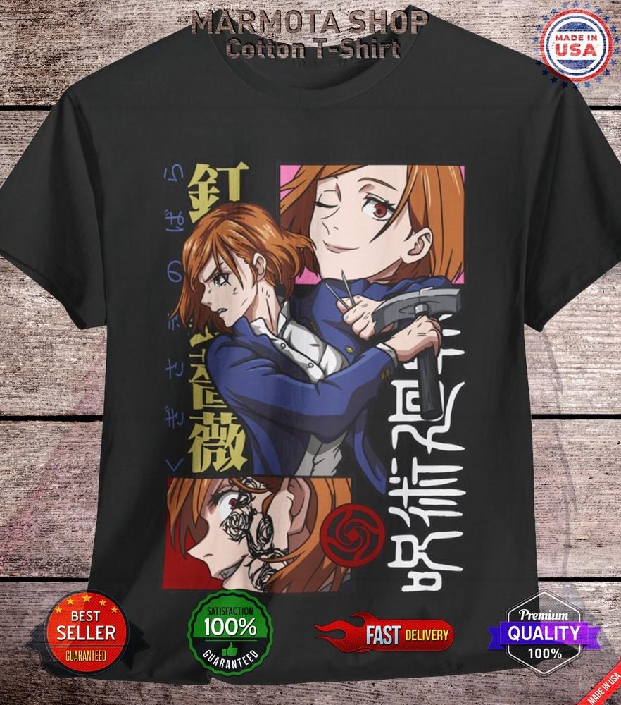 

Nobara Kugisaki Shirt Jujutsu Kaisen Unisex Anime Tee T-Shirt Waifu Ecchi Sexy S