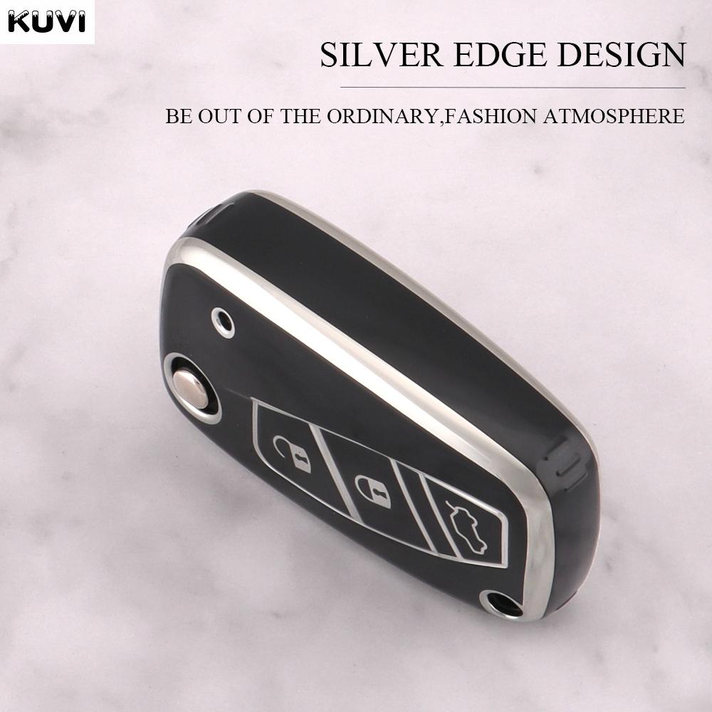 Fashion New Tpu Car Flip Key Case Cover Shell Fob Bag For Fiat 500 Panda Stilo Ducato Punto Doblo Bravo Protected Accessories
