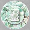 50 Mint Green Nordic Style Waterproof DIY Stickers for Thermos Cup Decoration